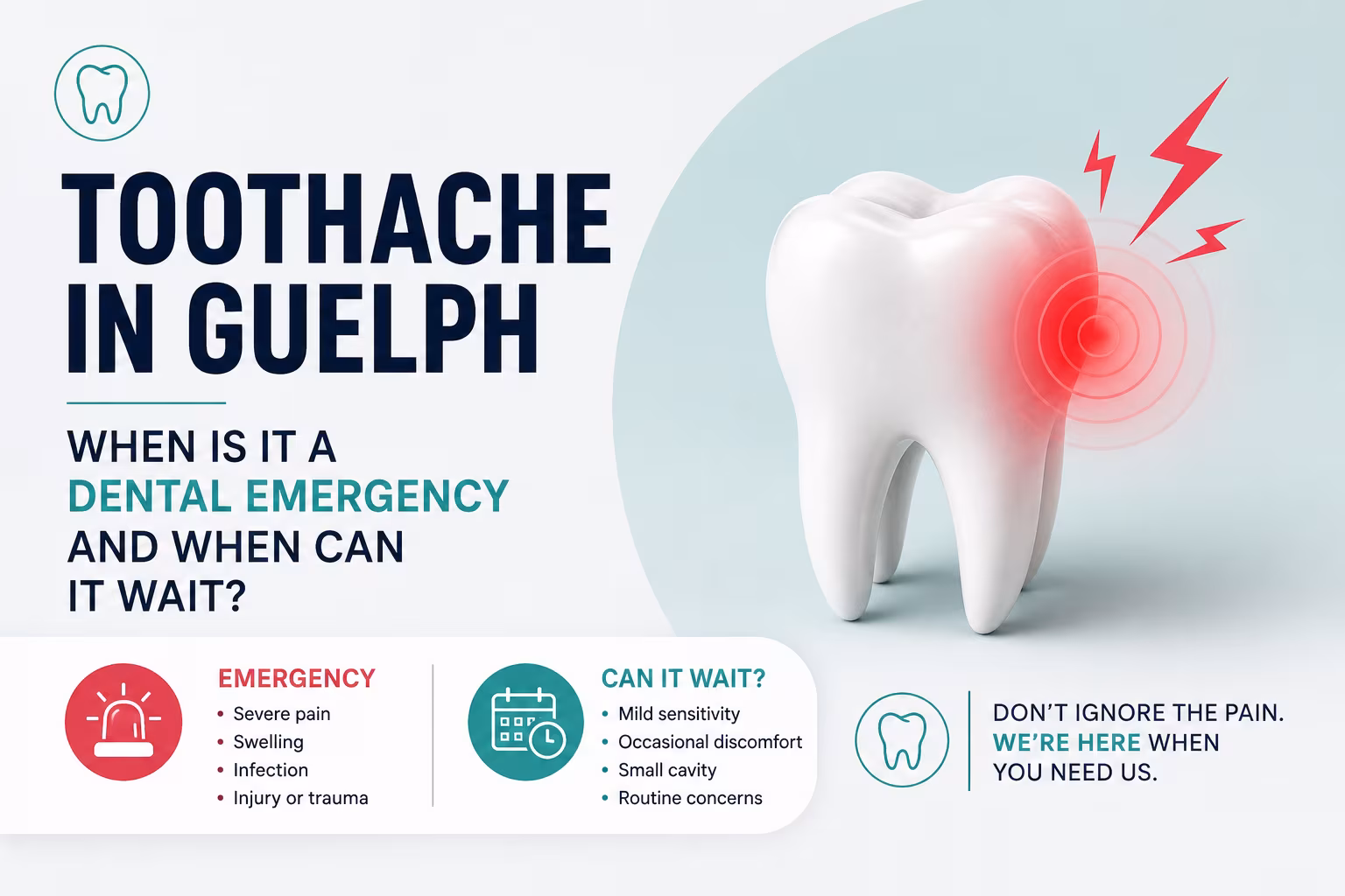 Toothache in Guelph: When Is It a Dental Emergency and When Can It Wait?